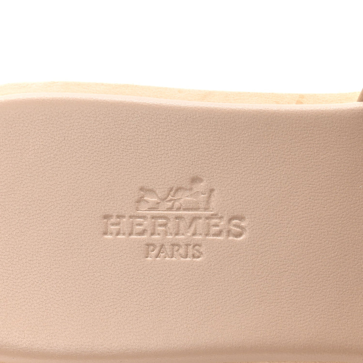 HERMES SANDAL CHYPRE SUEDE GOATSKIN BEIGE ARGILE