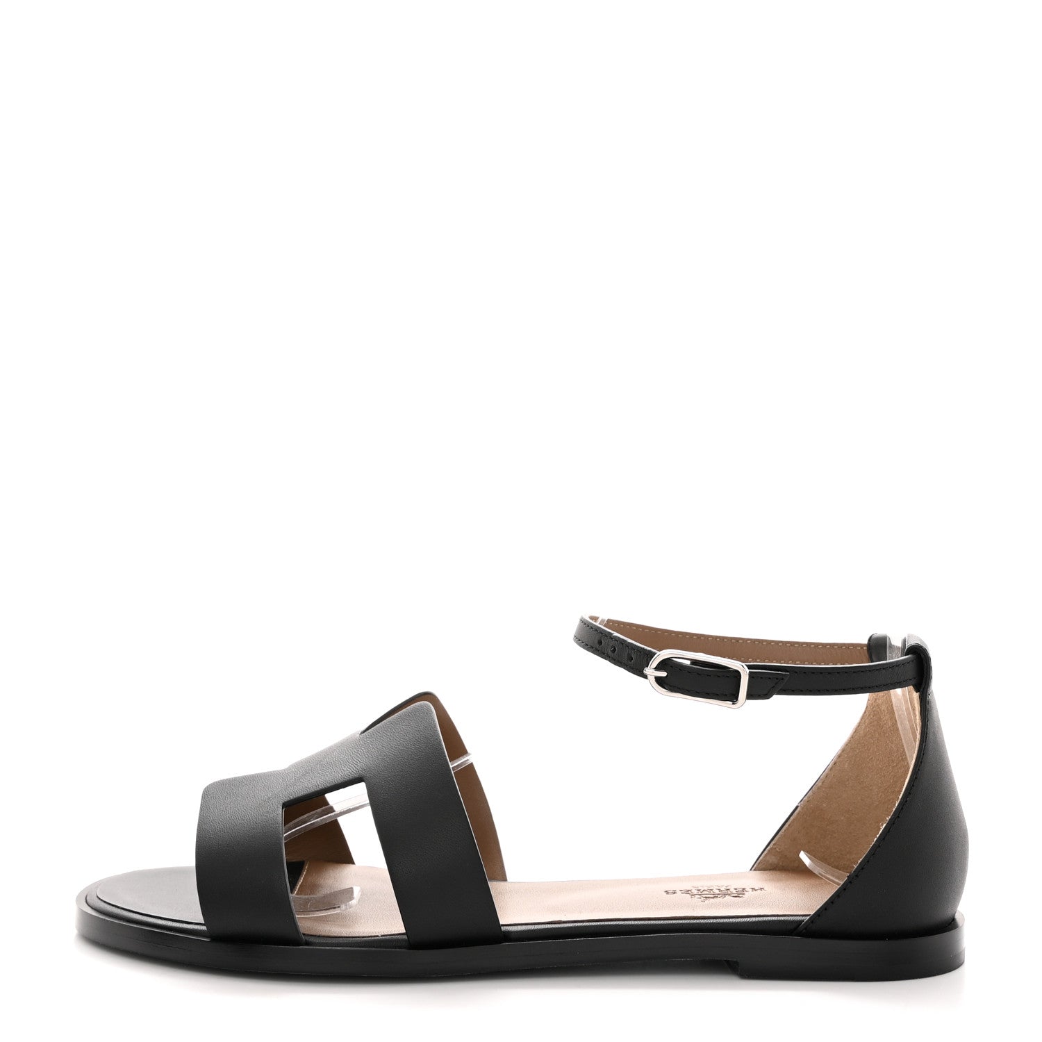 Hermès Santorini Heeled Sandal Black