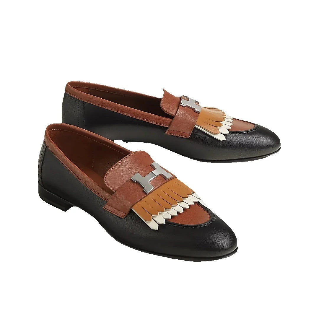HERMÈS MEZZO LOAFER BLACK & TAN