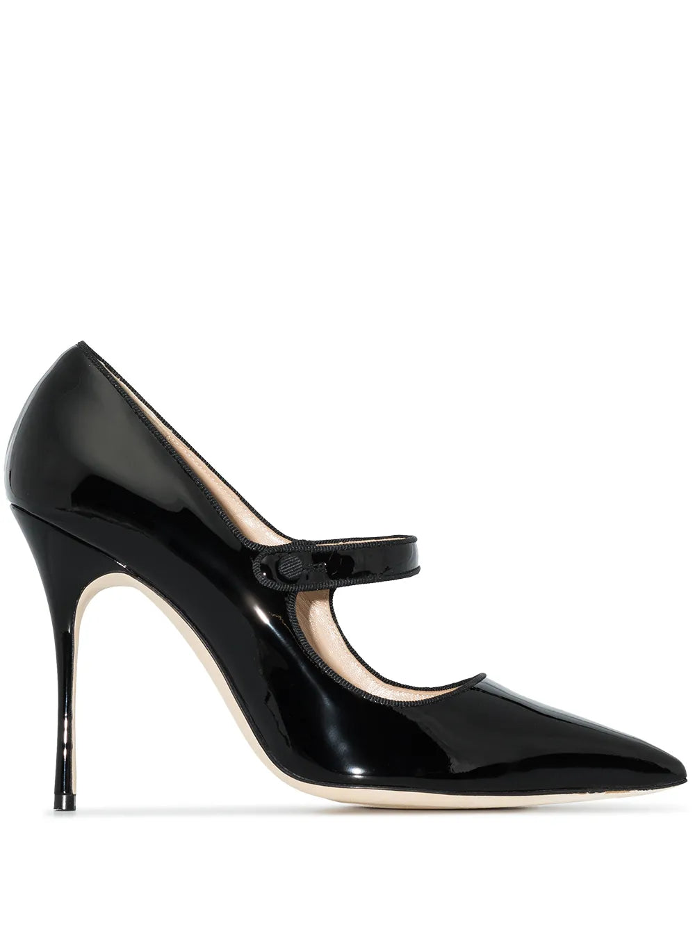 Manolo Blahnik BB 105 Pump Black Patent