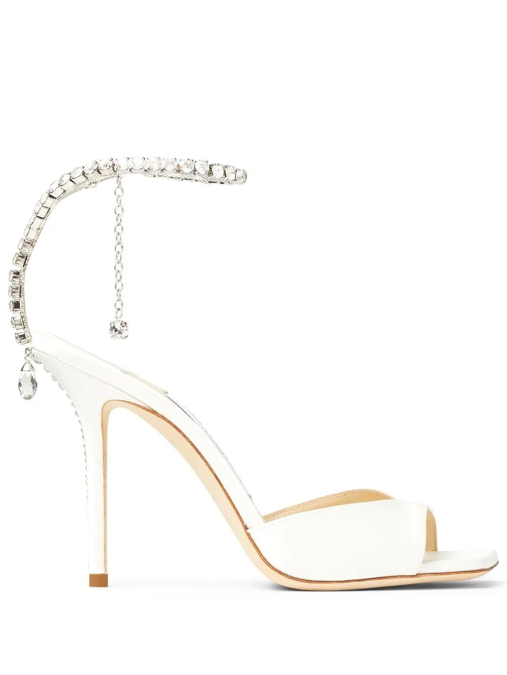Jimmy Choo Saeda 100 crystal strap sandal
