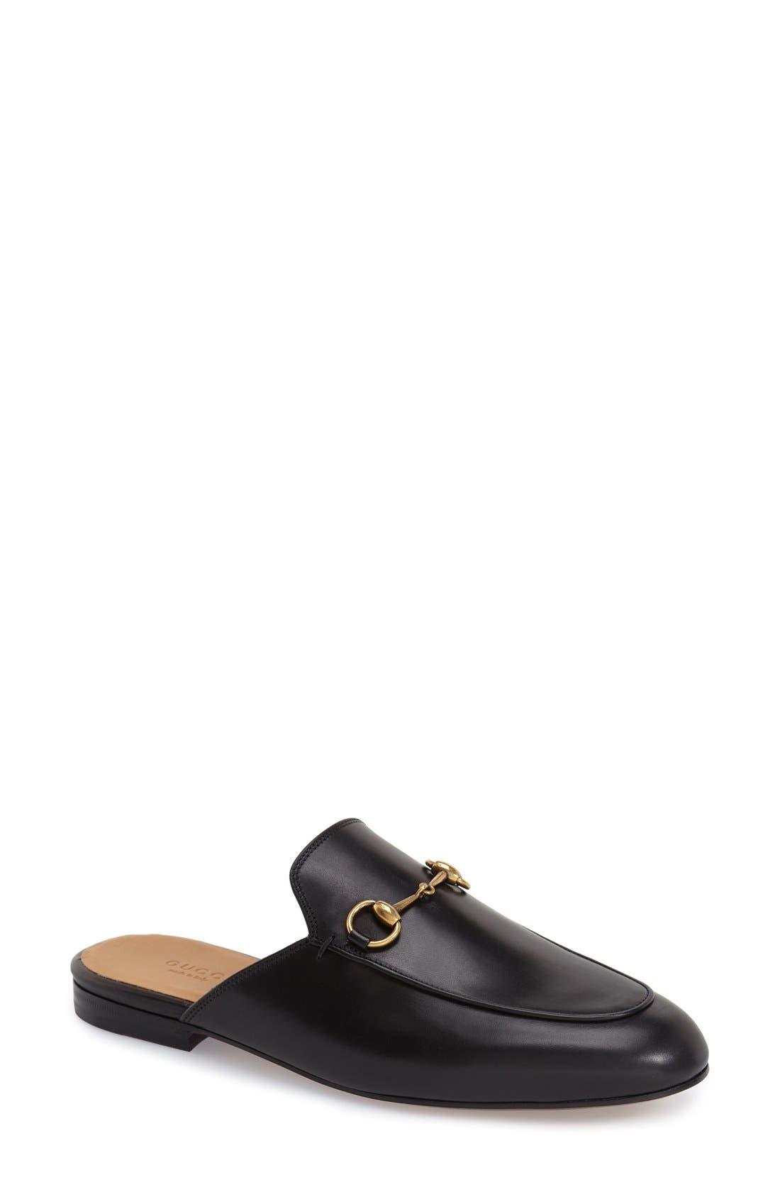 Gucci Princetown horsebit mule in black leather