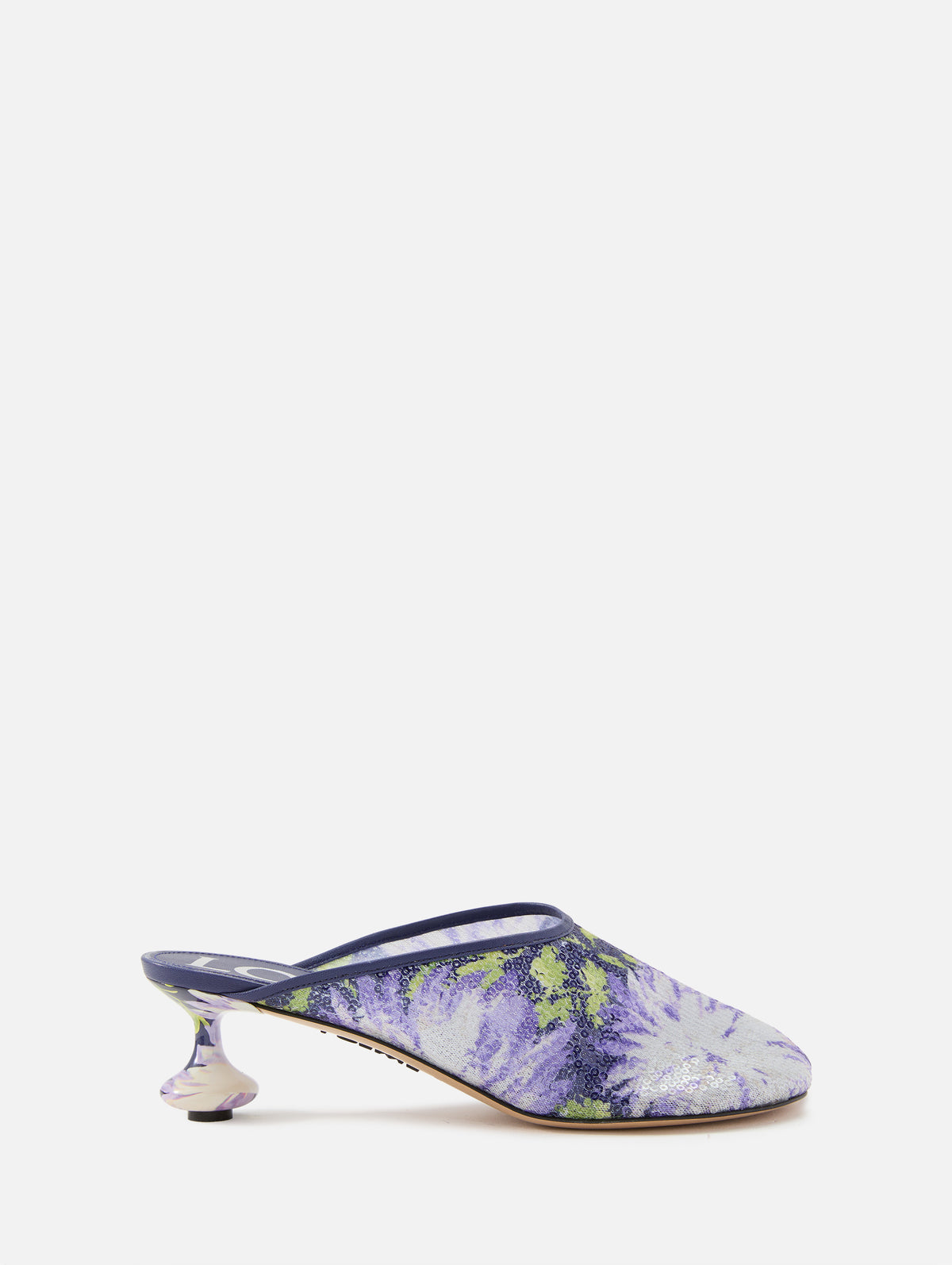 Loewe Sequin Toy 45mm mule with petal toe