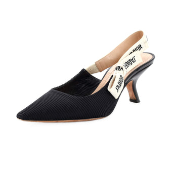 Dior J'Adior slingback pump with embroidered ribbon