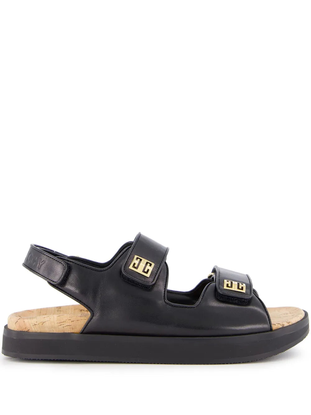 Givenchy 4G Logo Buckle Flat Sandal Black