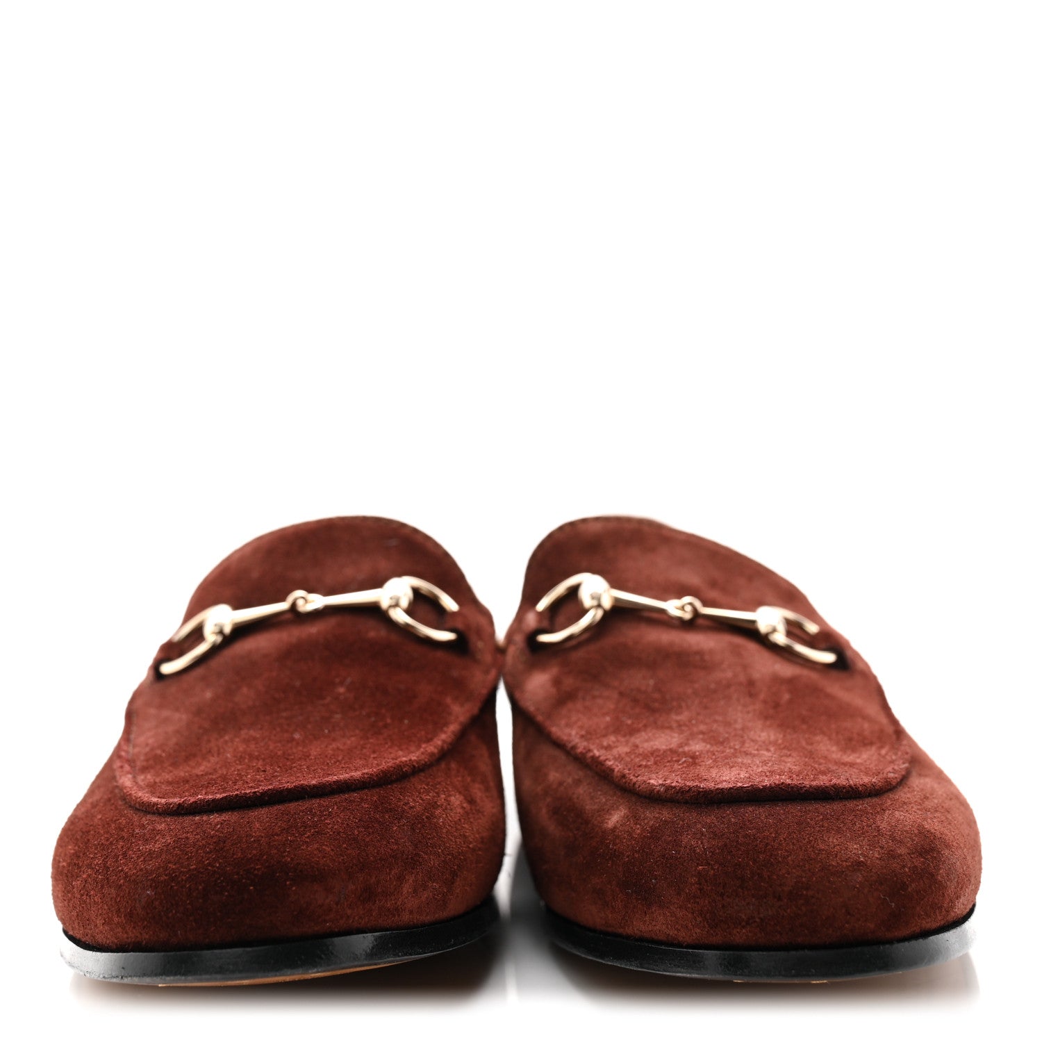 Gucci Velvet GG Monogram Horsebit Jordaan Loafers Blue Brown Suede