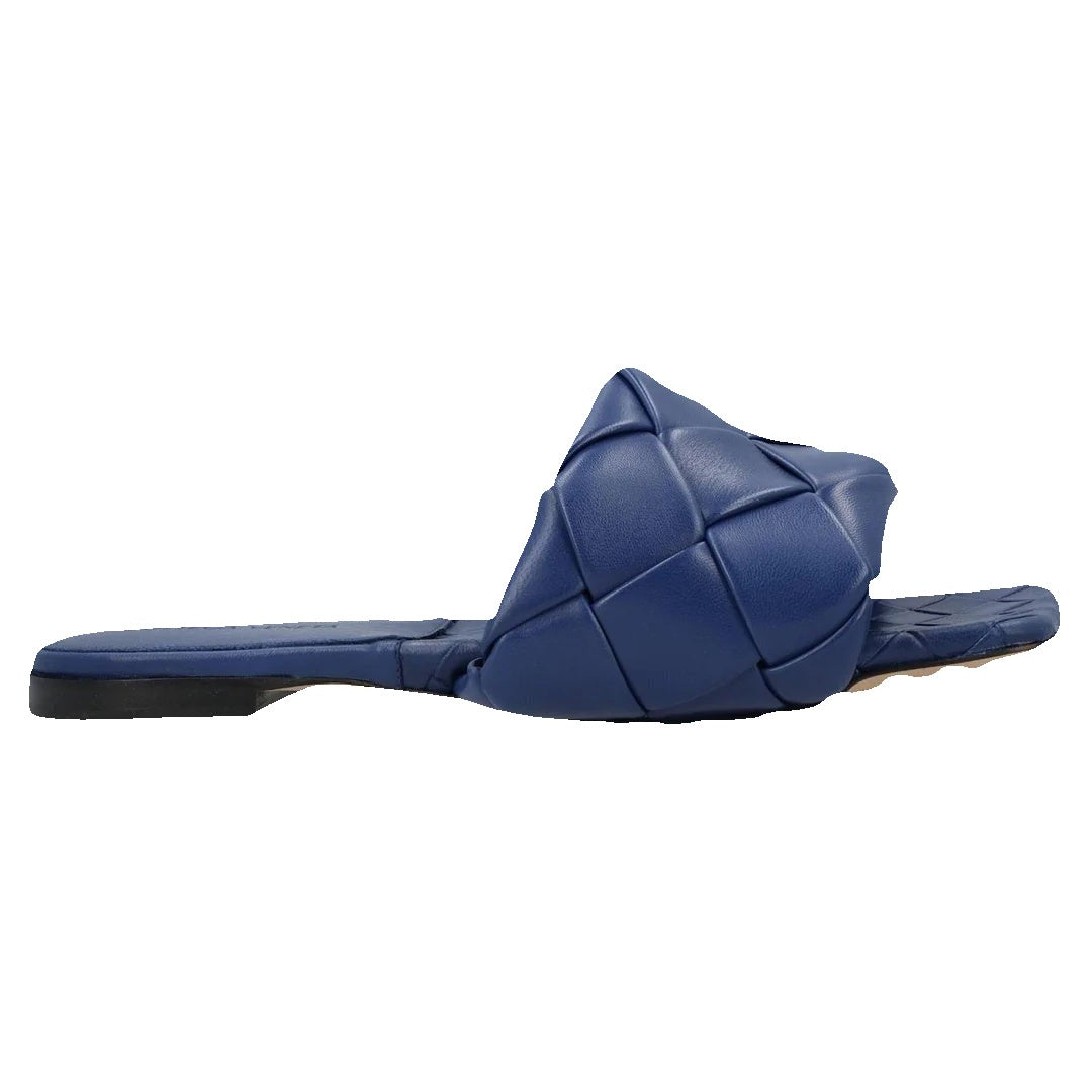 BOTTEGA VENETA THE LIDO SANDAL BLUE