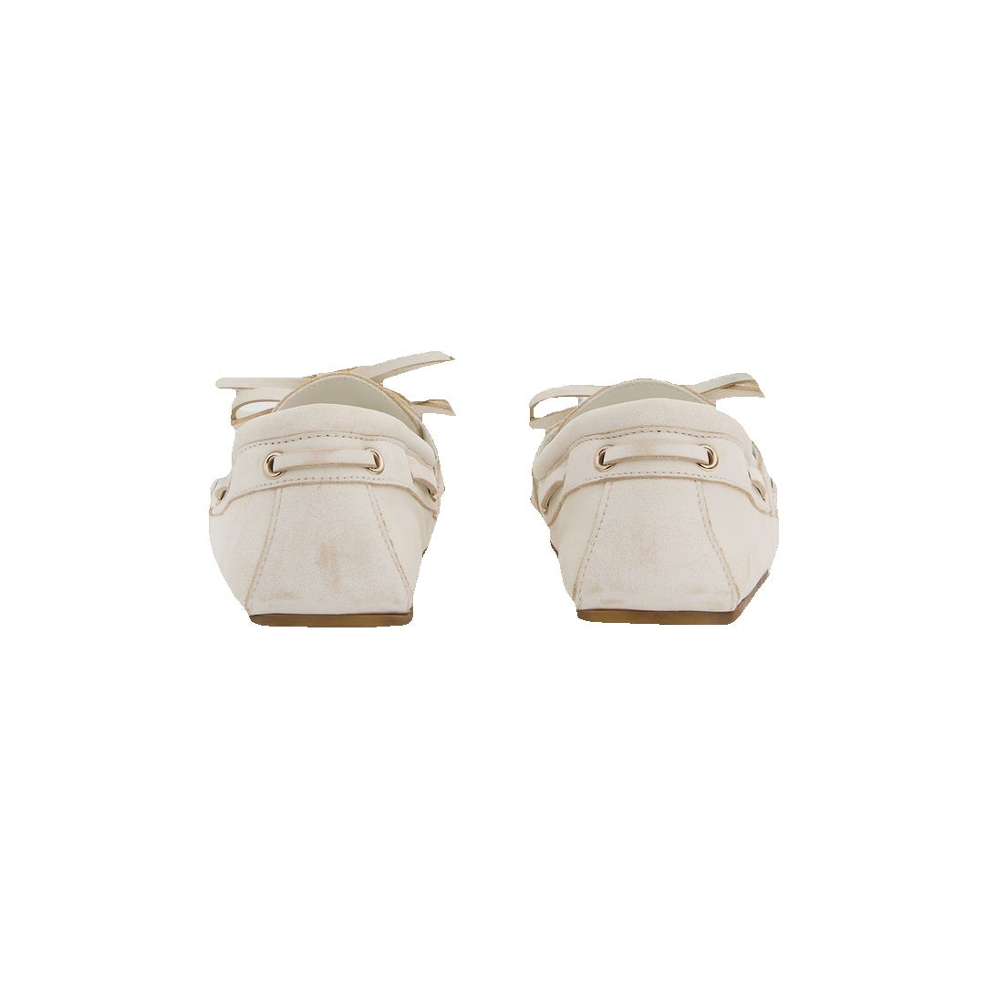Gucci Interlocking G Boat Shoes White