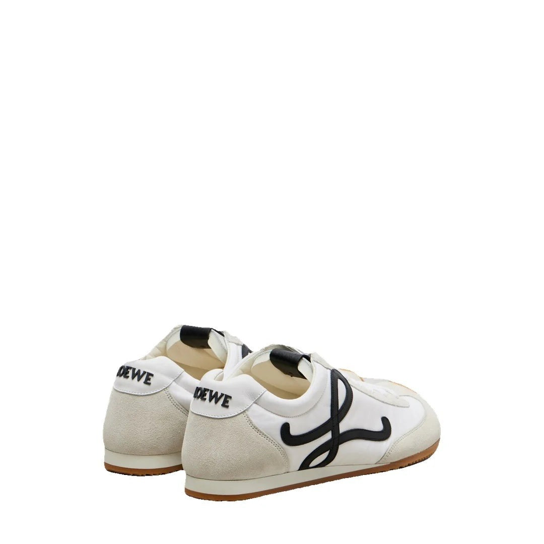 LOEWE BALLET RUNNER . BLACK WHITE & BLACK