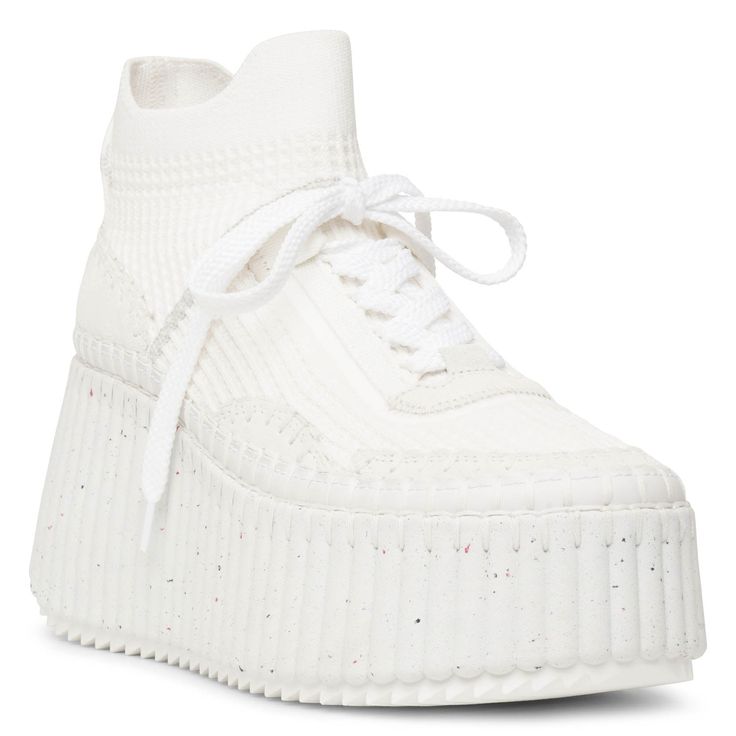 Chloé Nama Mesh Sneakers White Silver