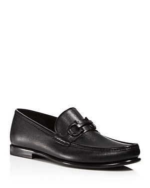 Salvatore Ferragamo Gancini Leather Loafer Black
