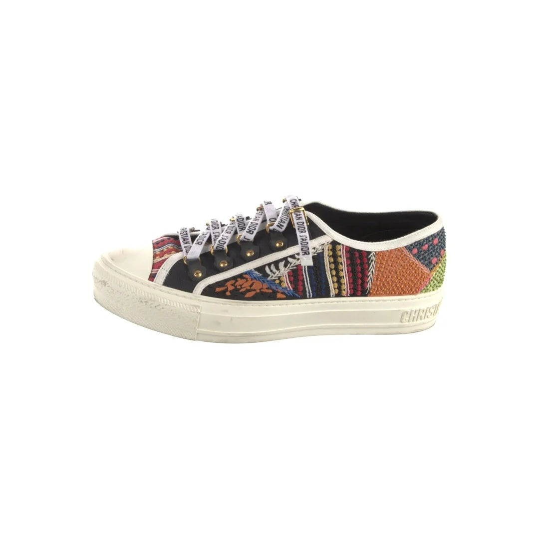 CHRISTIAN DIOR WALK'N'DIOR MACRO HOUNDSTOOTH SNEAKERS MULTICOLOR PATCHWORK