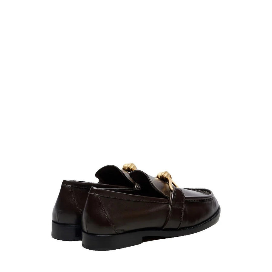 BOTTEGA VENETA MOCCASIN ASTAIRE DARK BROWN & BLACK