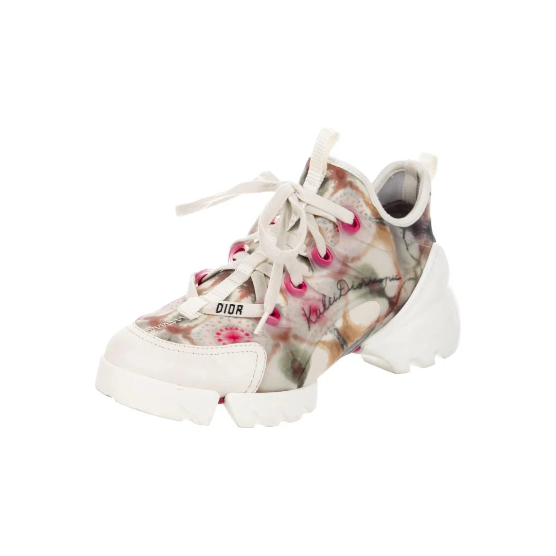 CHRISTIAN DIOR DIOR D-CONNECT SNEAKERS FLORAL PRINT