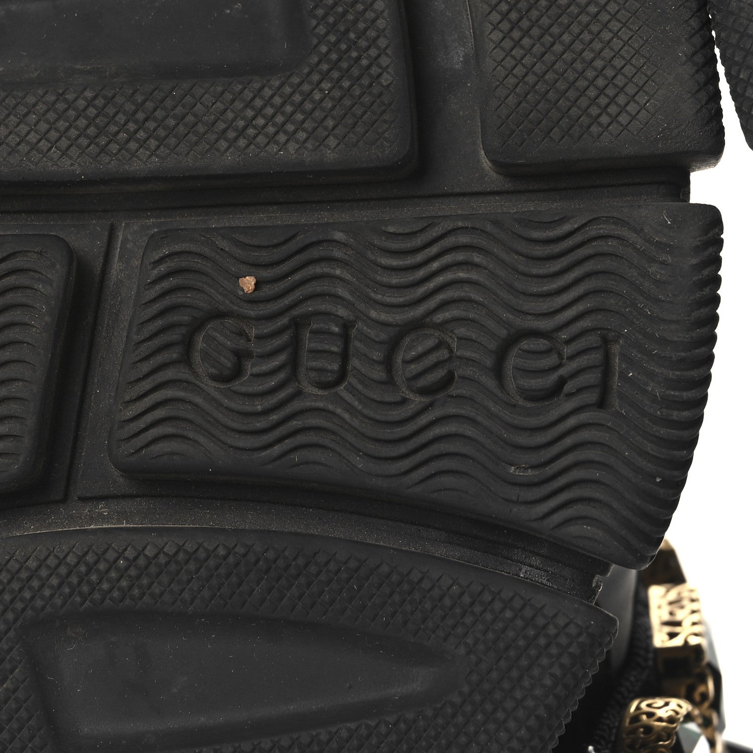 Gucci Flashtrek Mesh Calfskin Removable Crystals Sneakers Silver