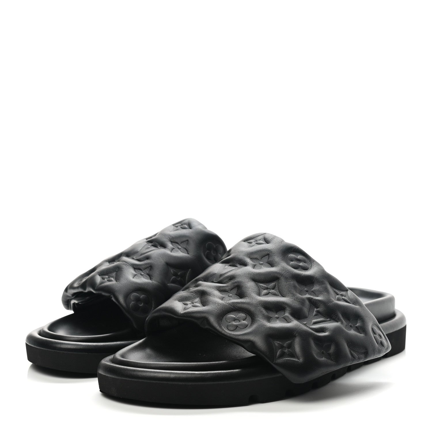 Louis Vuitton Pool Pillow Comfort Mule Black Monogram - detail