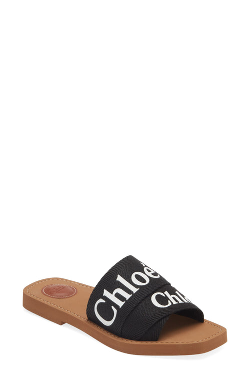 Chloé Woody logo slide sandal