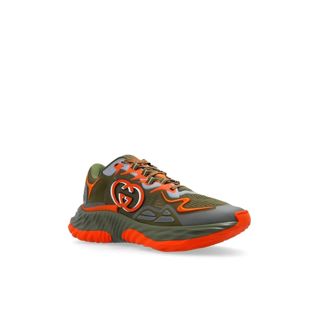 Gucci Sneakers Olive & Orange