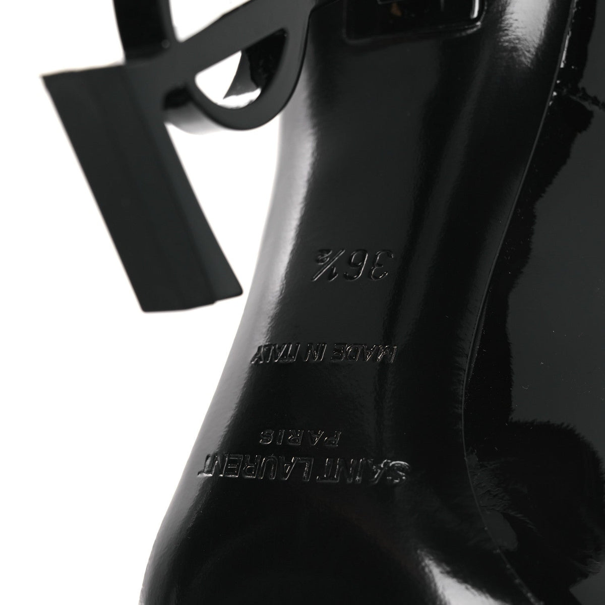 SAINT LAURENT OPYUM PUMPS PATENT BLACK