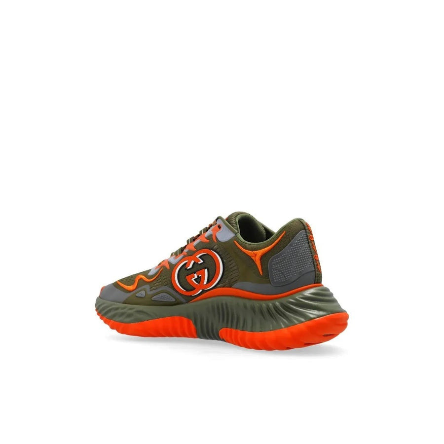 Gucci Sneakers Olive & Orange