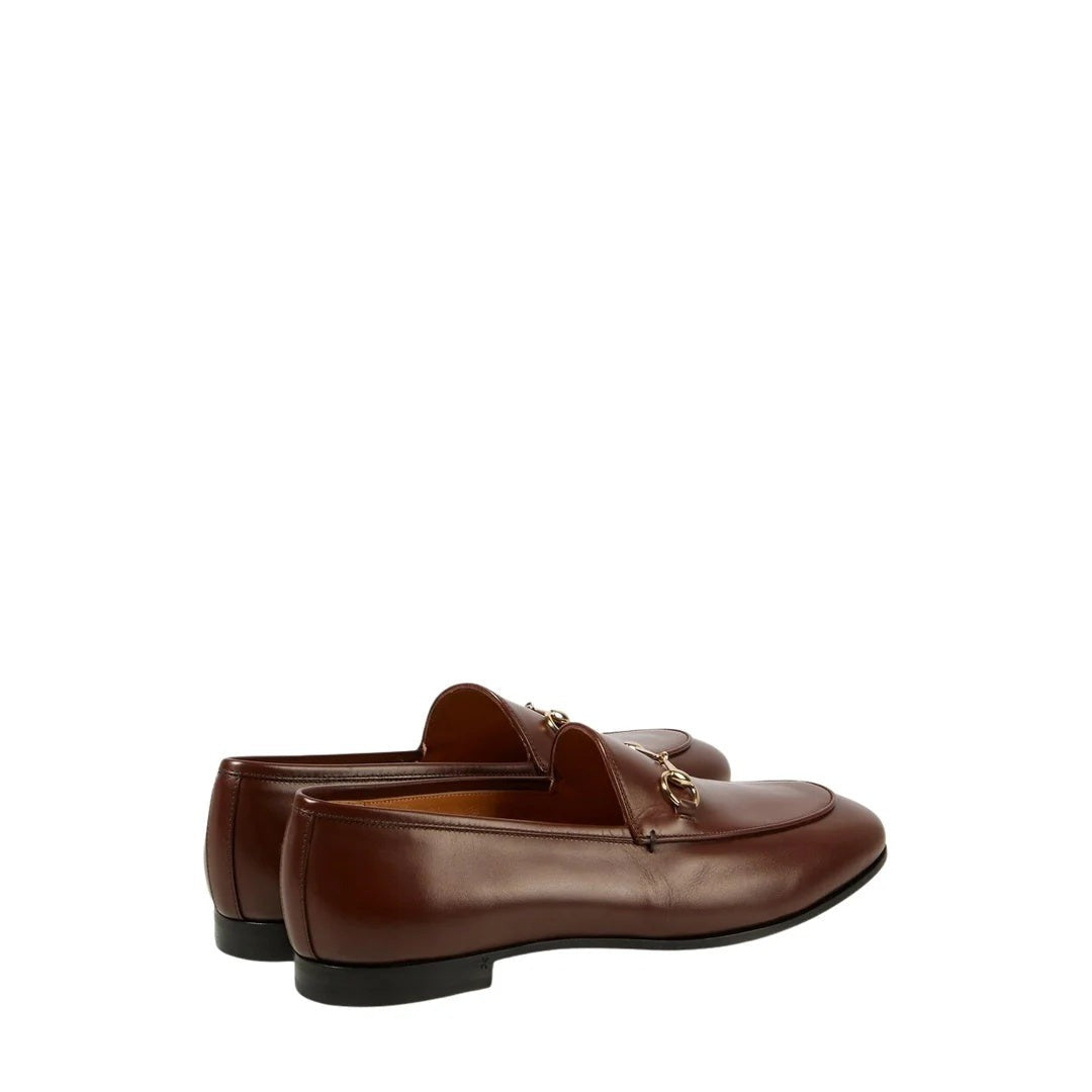 Gucci Jordaan Horsebit Loafers Cognac & Tan