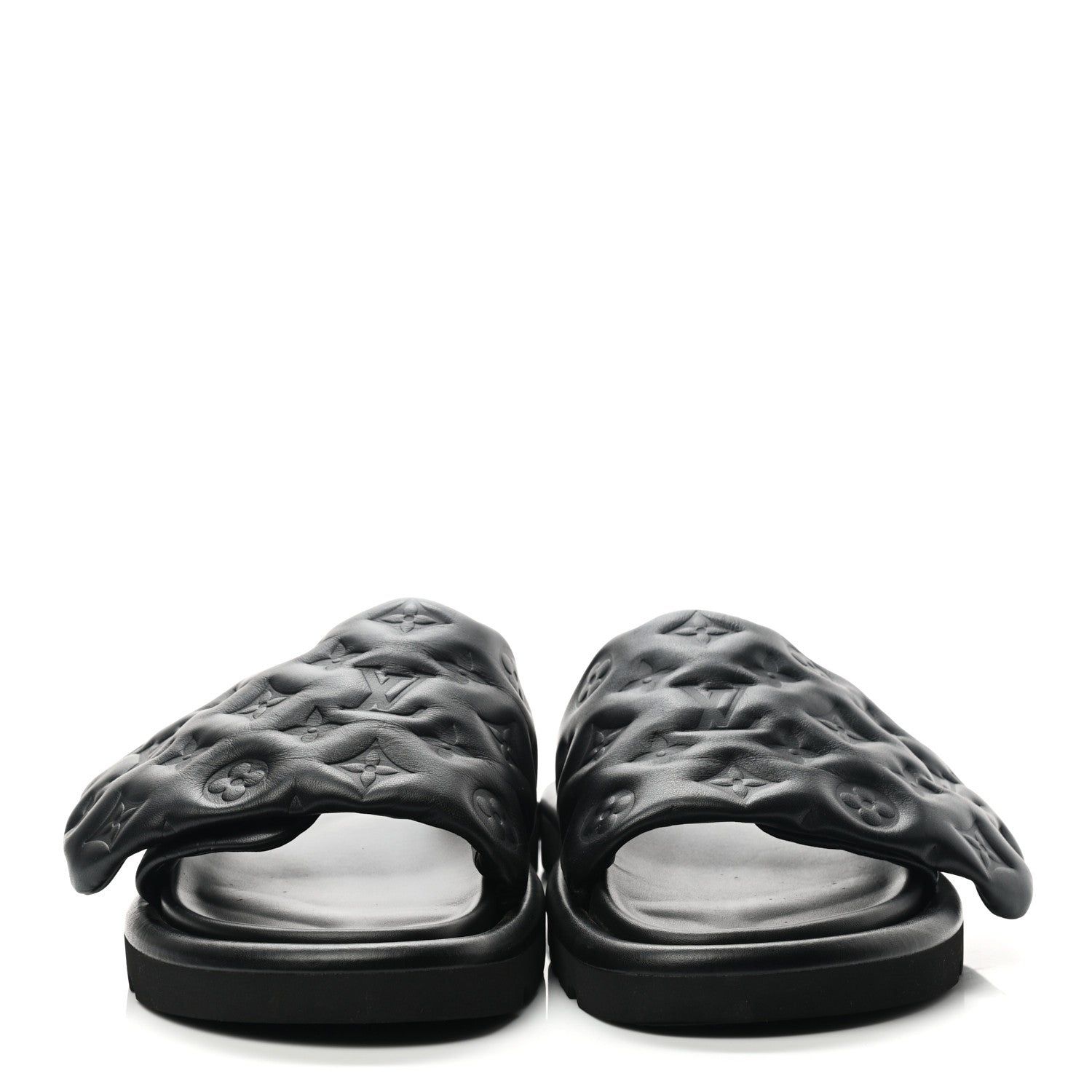 Louis Vuitton Pool Pillow Comfort Mule Black Monogram - 3-quarter view