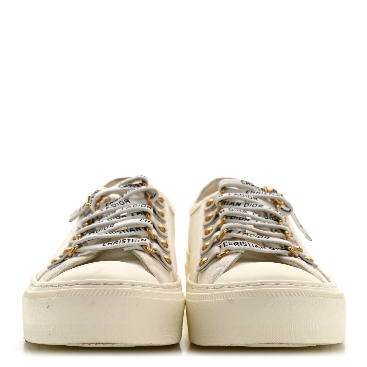CHRISTIAN DIOR WALK'N'DIOR LOW TOP SNEAKERS BLACK CANVAS FLORAL & BEIGE