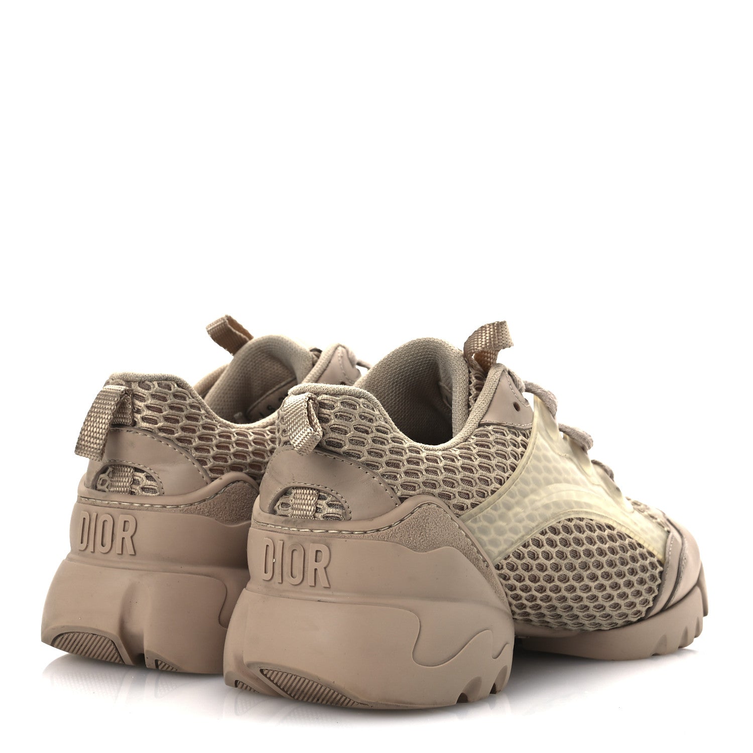 CHRISTIAN DIOR DIOR D-CONNECT SNEAKERS BEIGE & NUDE