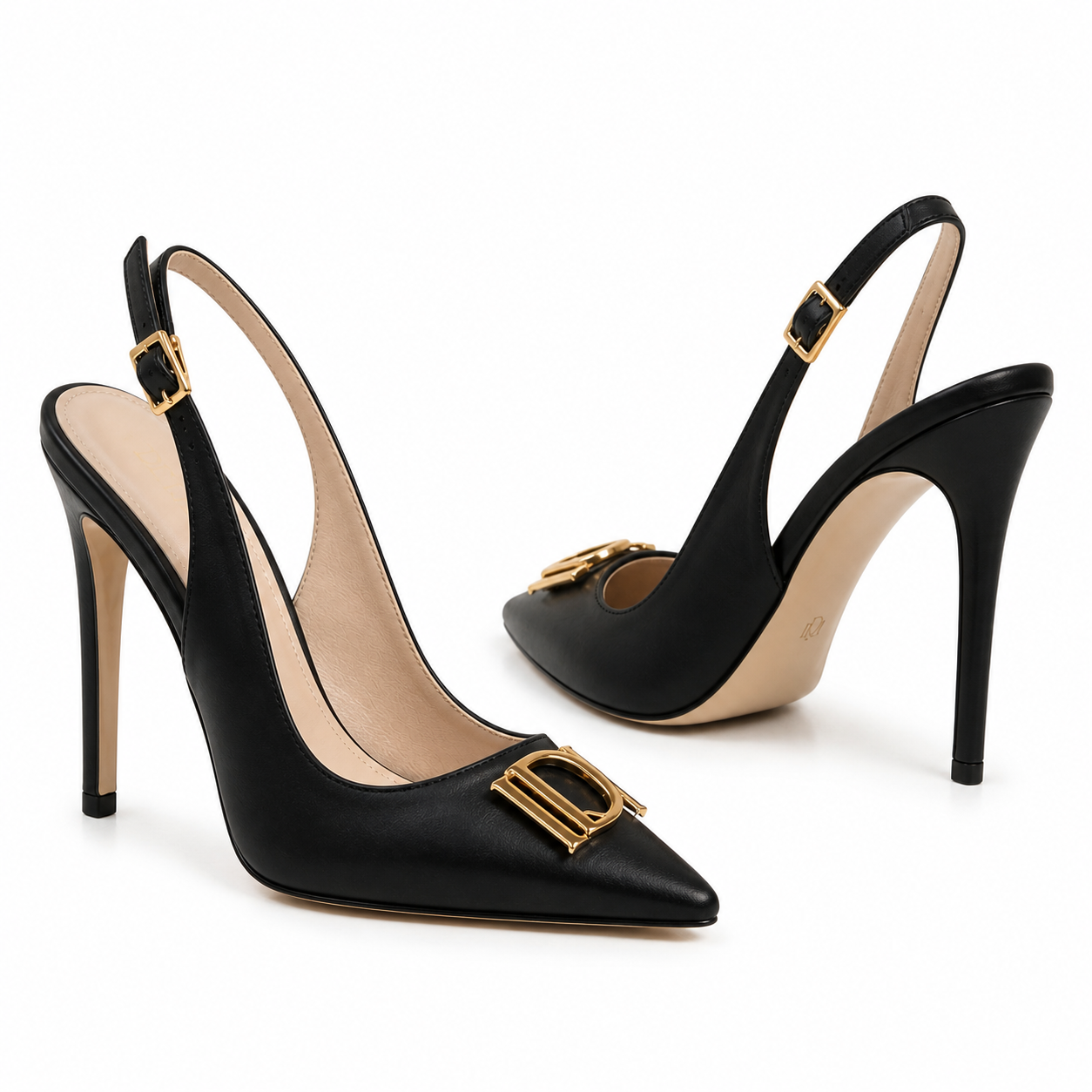 Slingback Pump — Black