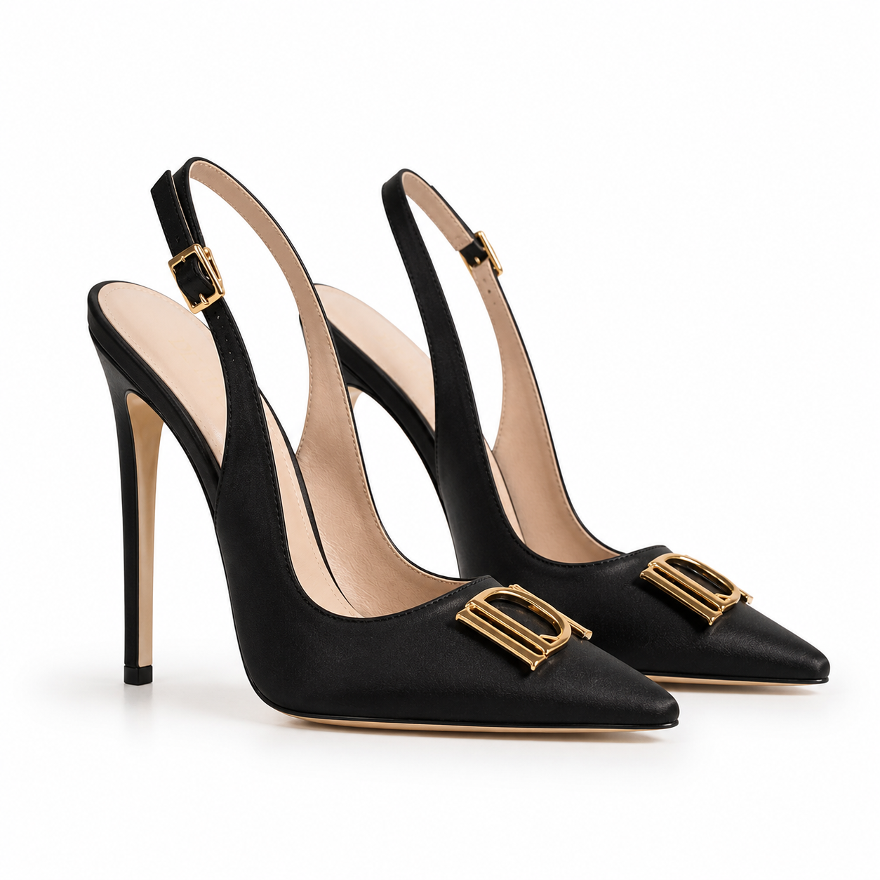 Slingback Pump — Black