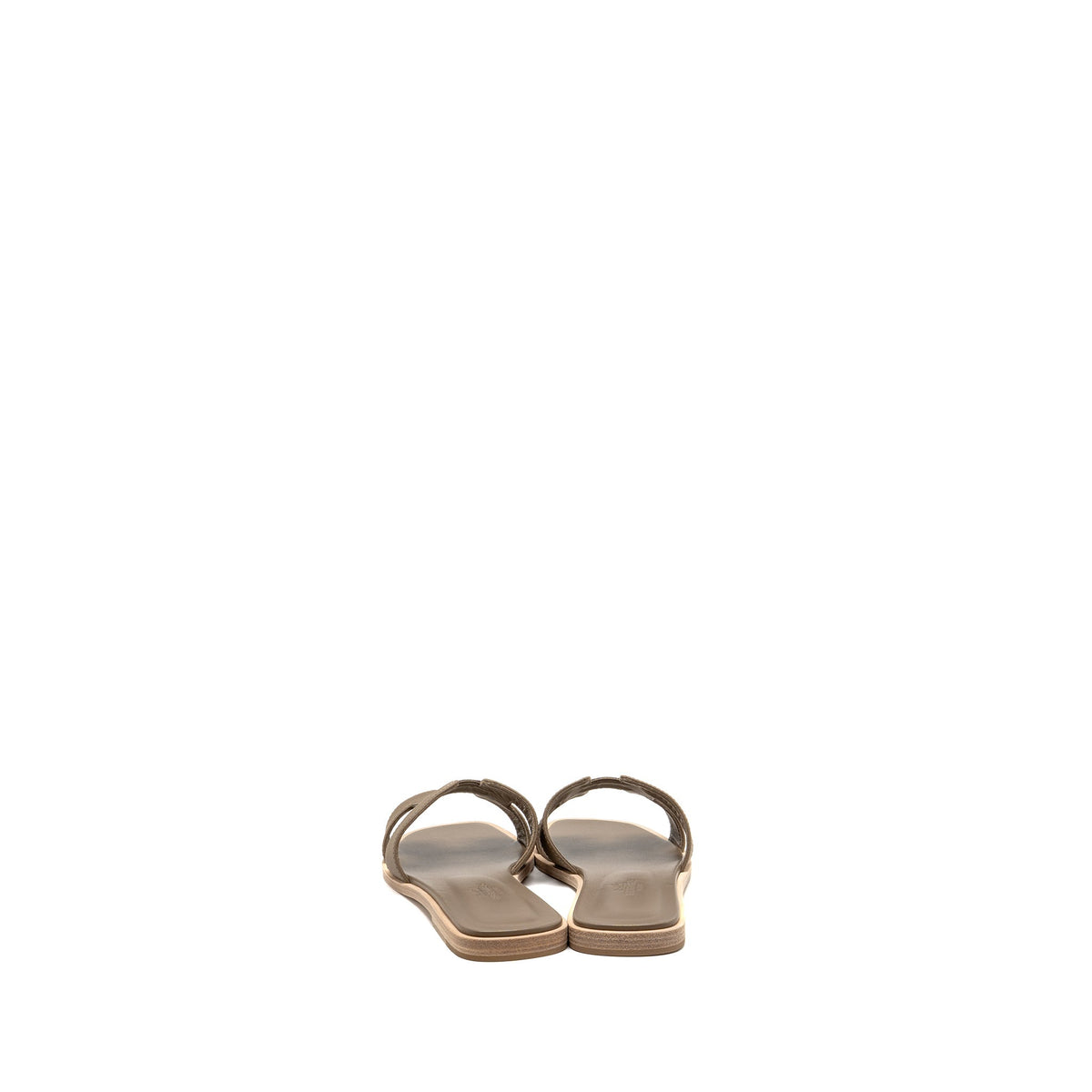 HERMES ORAN SANDAL CALFSKIN ETOUPE