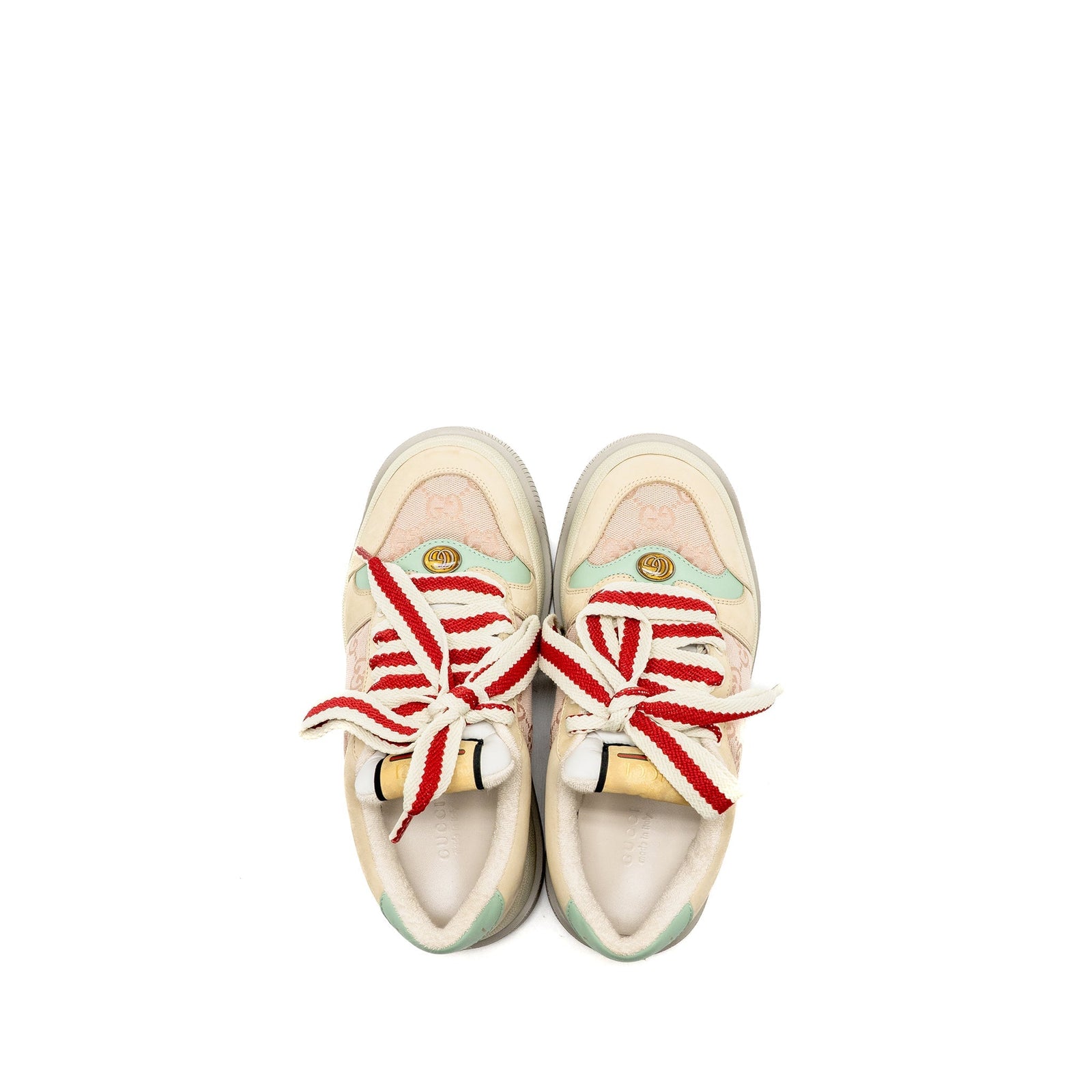 Gucci Screener Trainer GG Canvas/Leather Pink/Beige/Multicolour