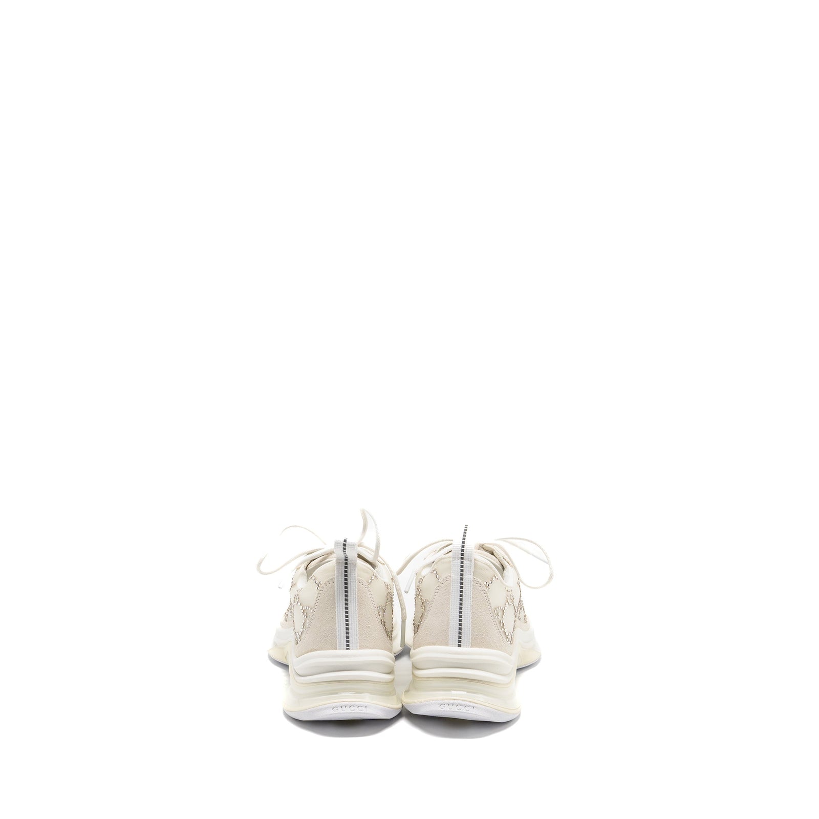 Gucci Gucci Run Sneakers GG Crystal Mesh White
