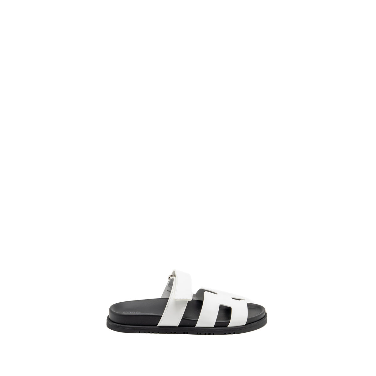 HERMES CHYPRE SANDAL CALFSKIN WHITE SHW