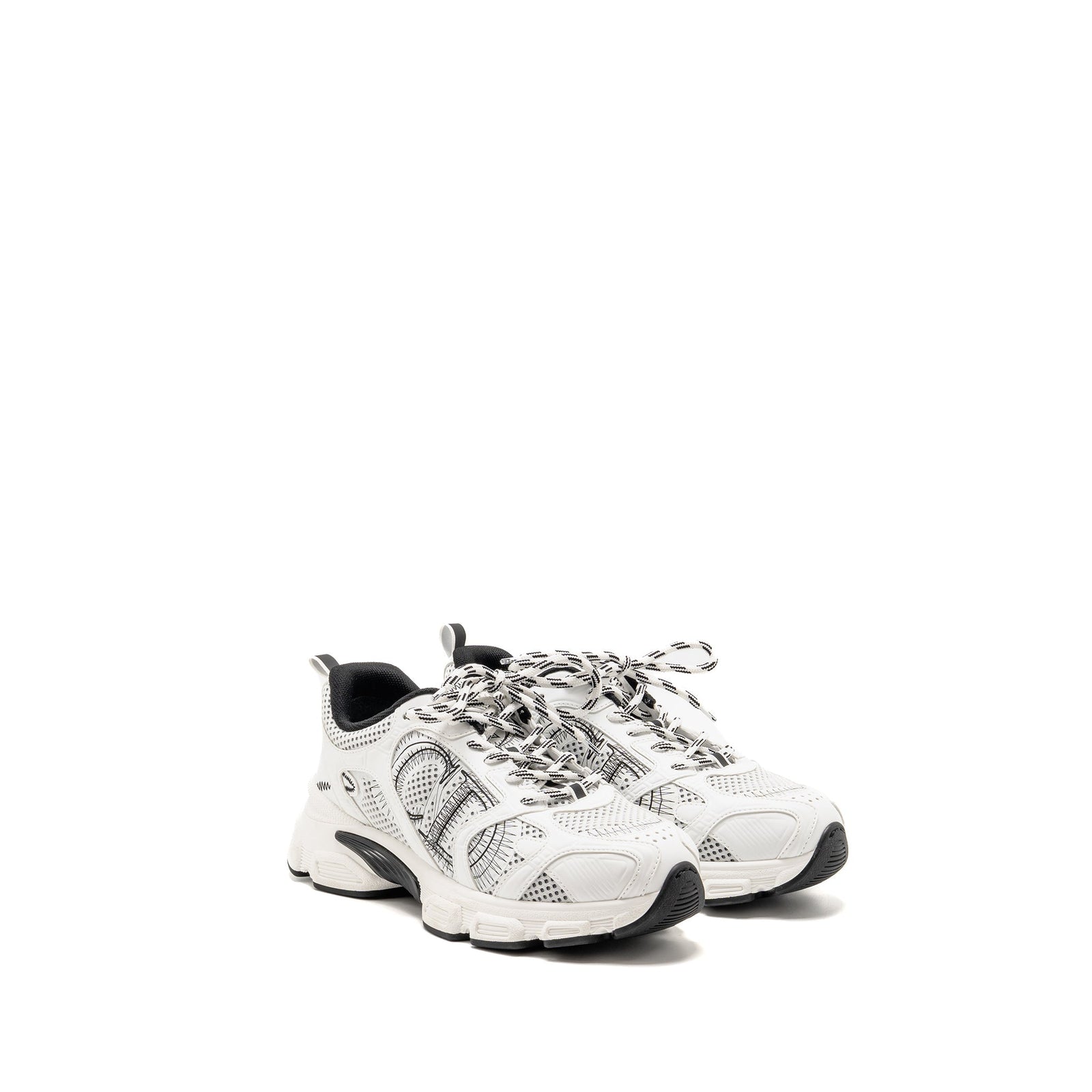 DIOR CHRONO SNEAKER MESH / LEATHER WHITE/BLACK