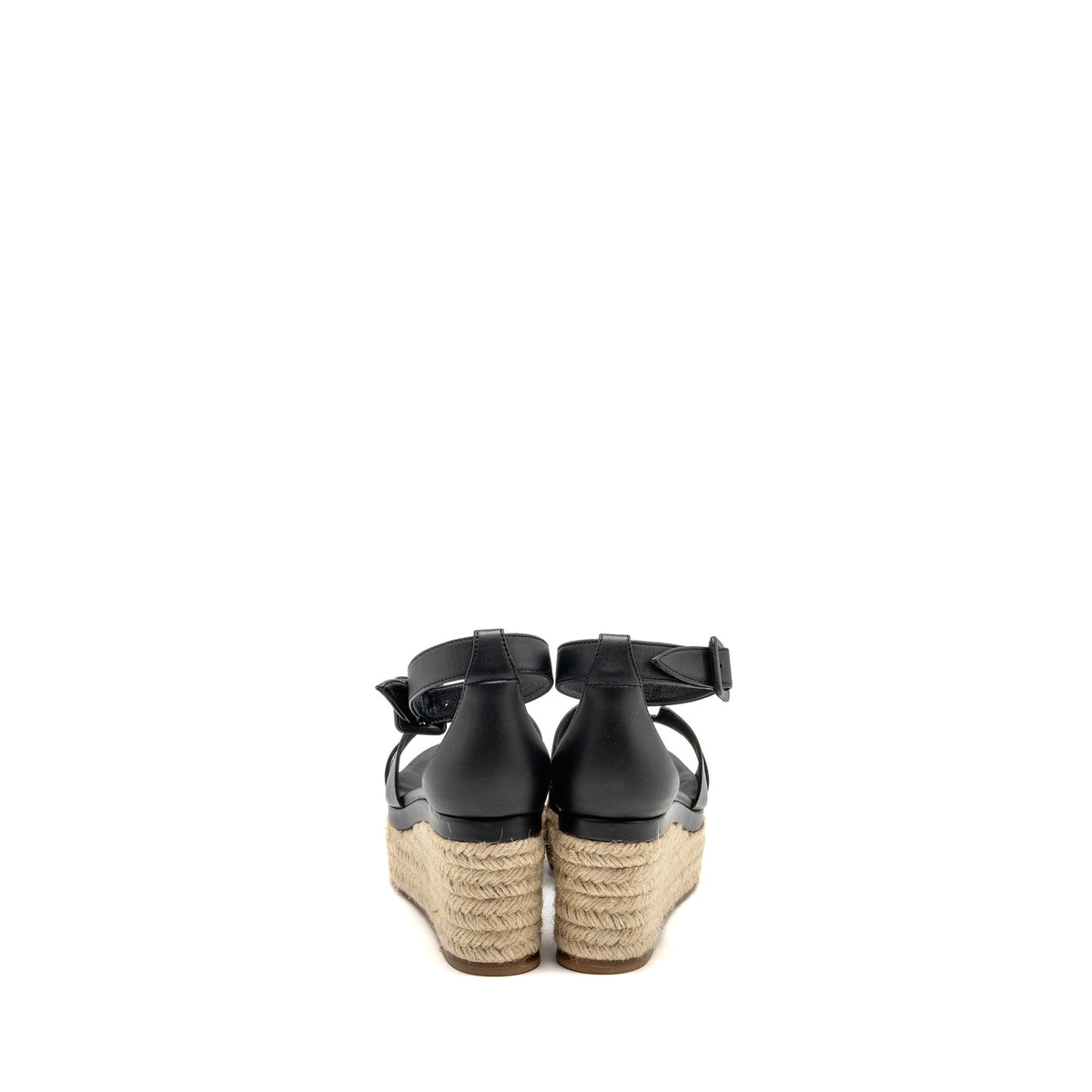HERMES ELDA ESPADRILLE CALFSKIN BLACK