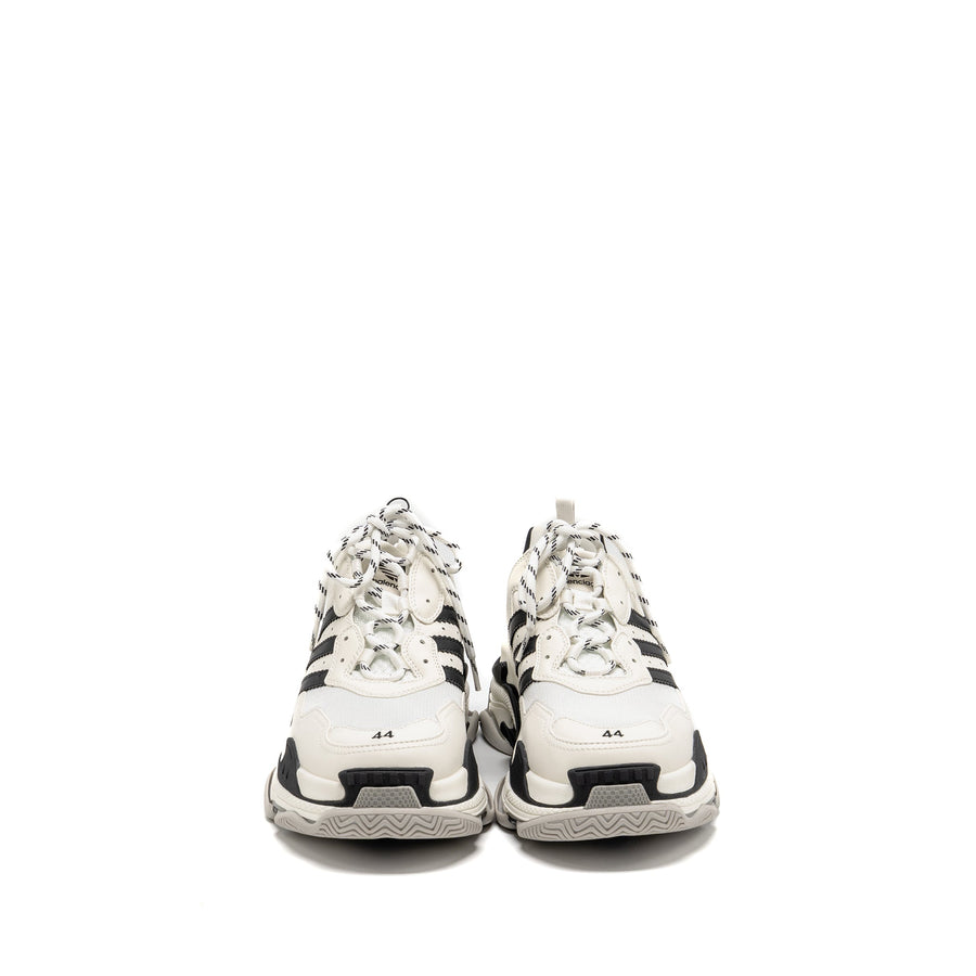 BALENCIAGA X ADIDAS TRIPLE S SNEAKER LIMITED EDITION LEATHER/MESH BLACK/WHITE