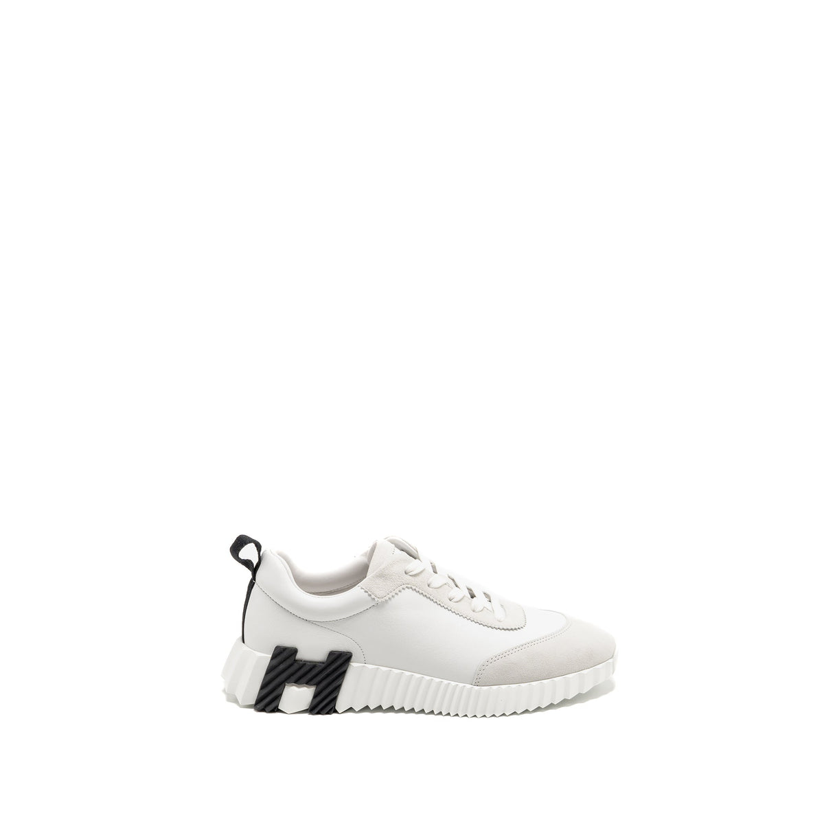 HERMES FEMME BOUNCING SNEAKER LEATHER BLANC