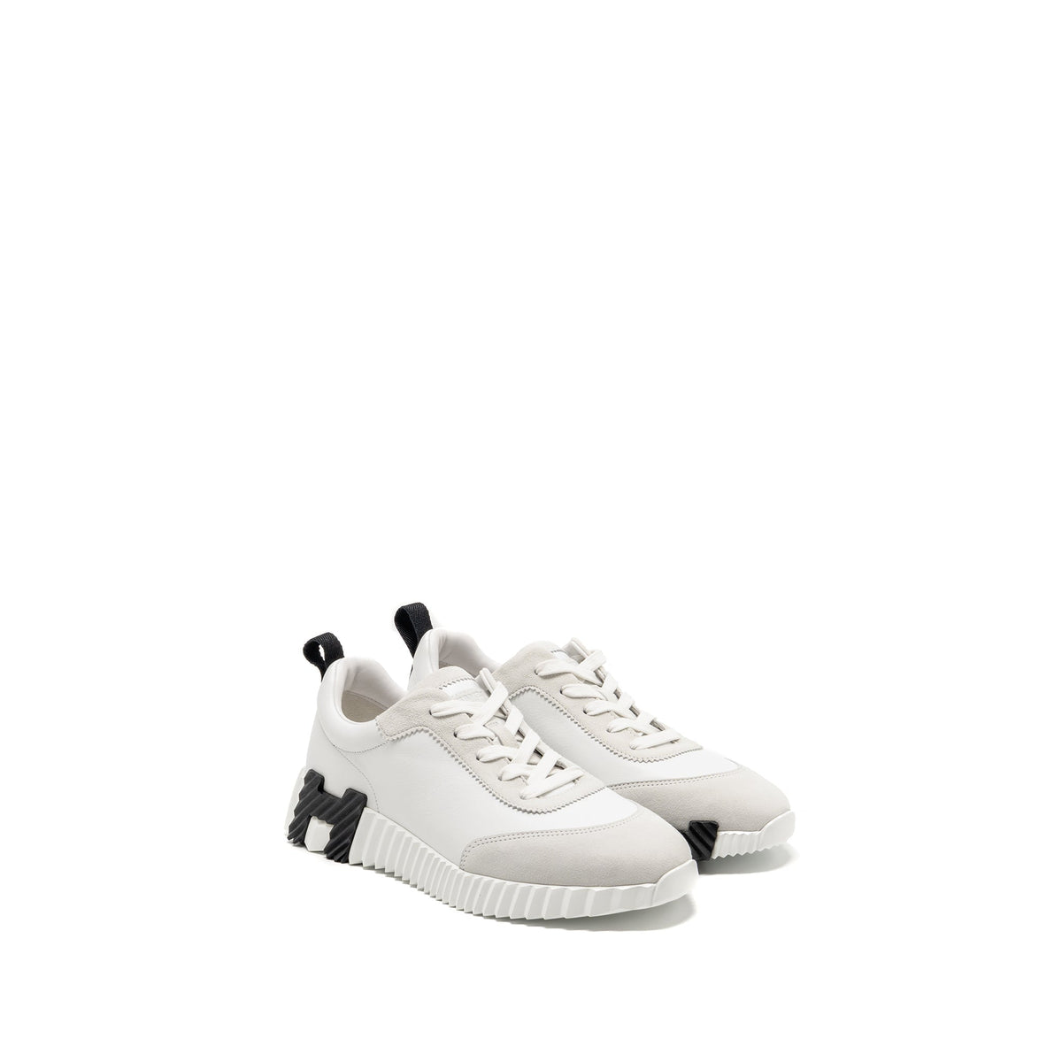 HERMES FEMME BOUNCING SNEAKER LEATHER BLANC