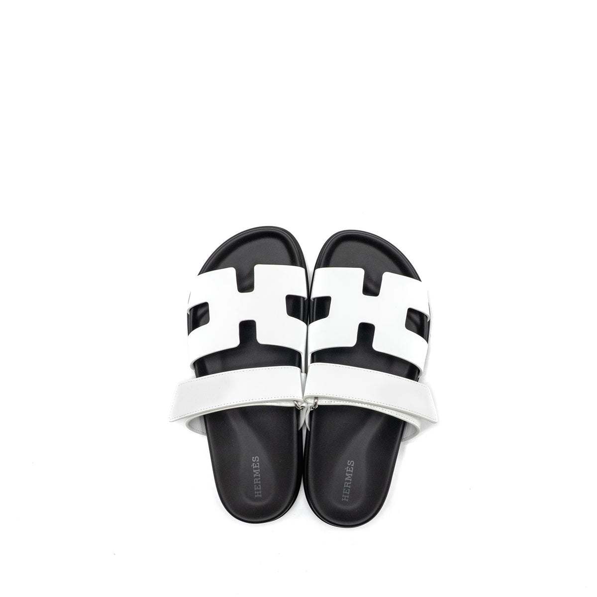 HERMES CHYPRE SANDAL CALFSKIN WHITE SHW