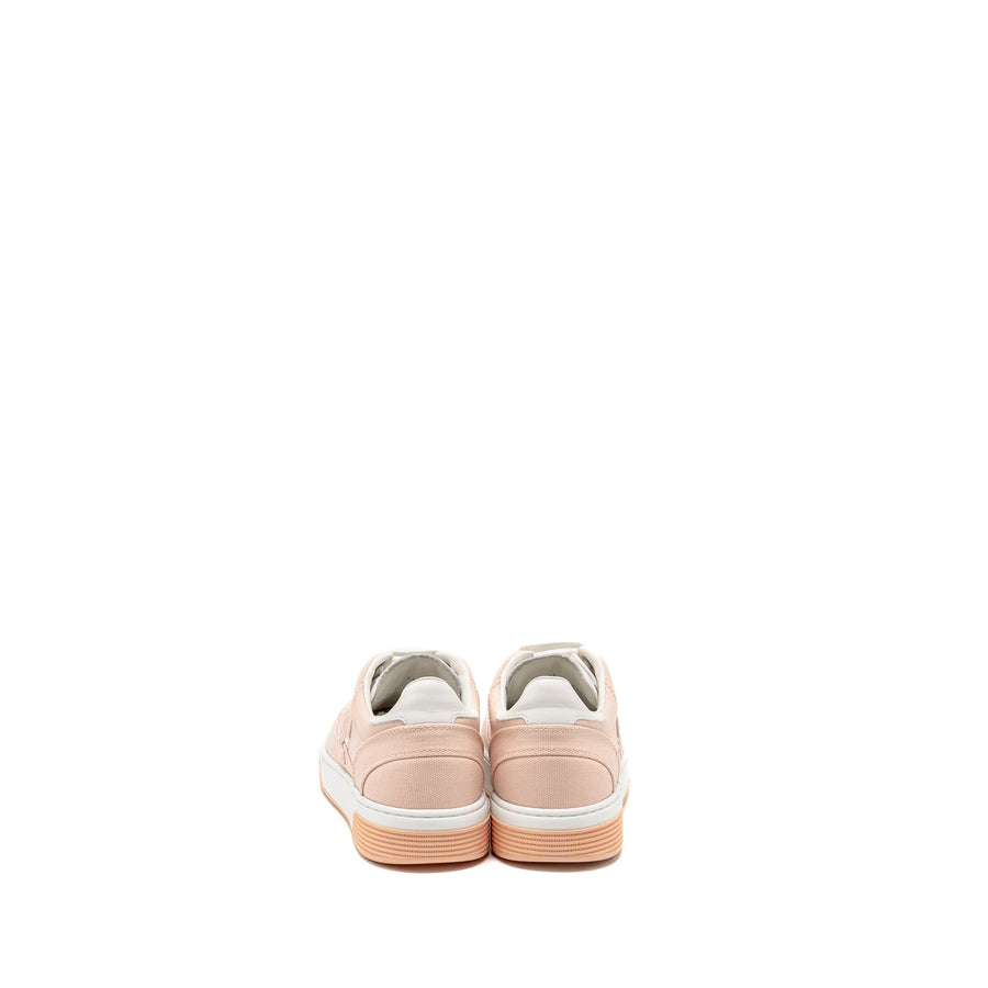 CHANEL CC LOGO SNEAKERS COTTON LIGHT PINK/WHITE