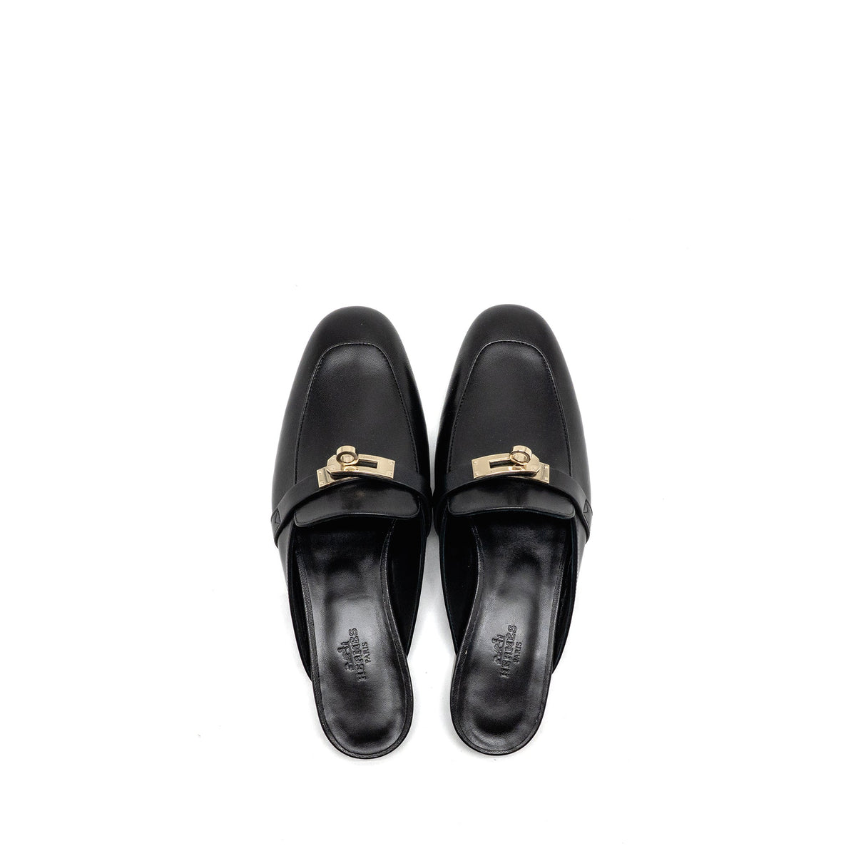 HERMES OZ MULE BLACK LGHW