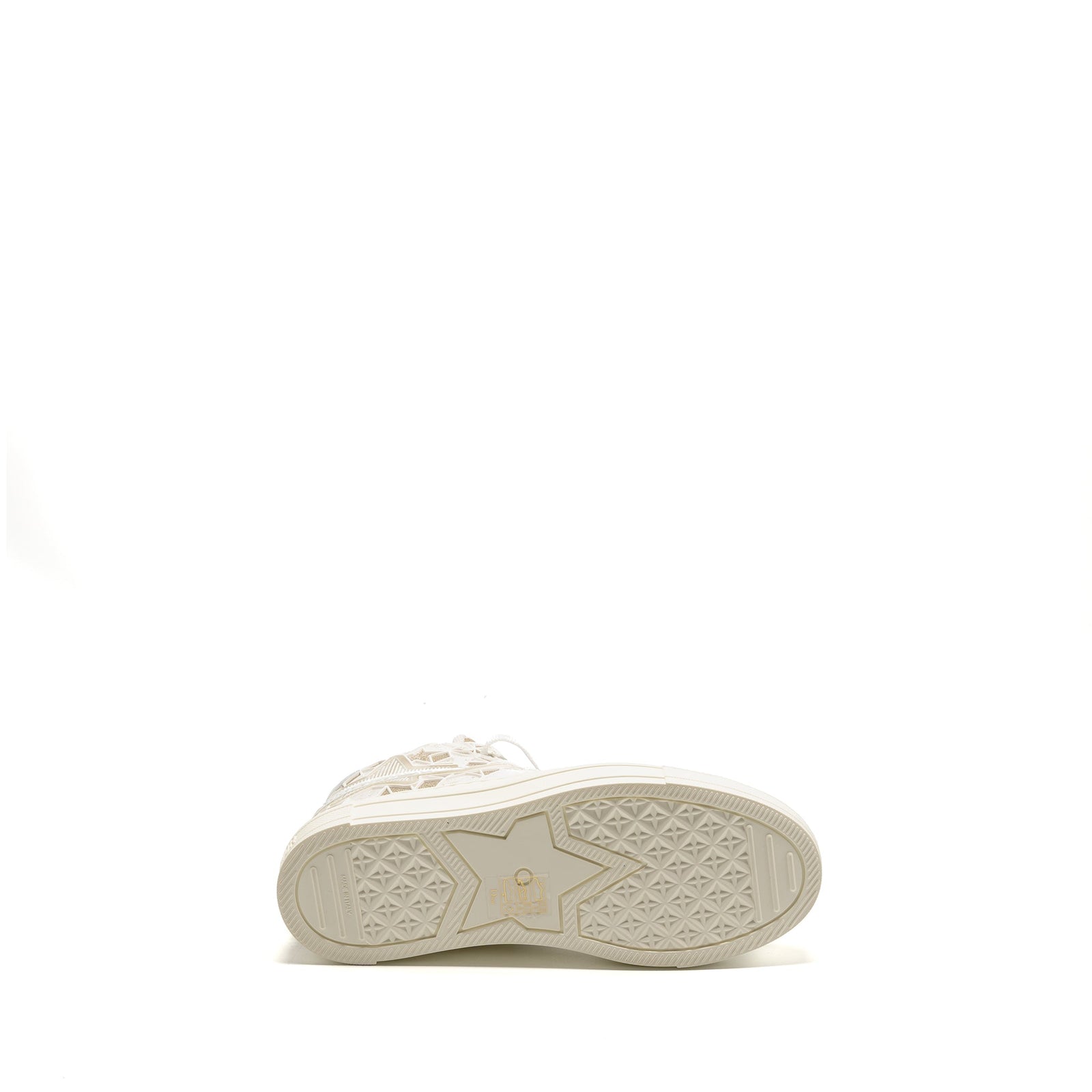 DIOR WALK’N’DIOR HIGHTOP STAR SNEAKER LEATHER GOLD/WHITE
