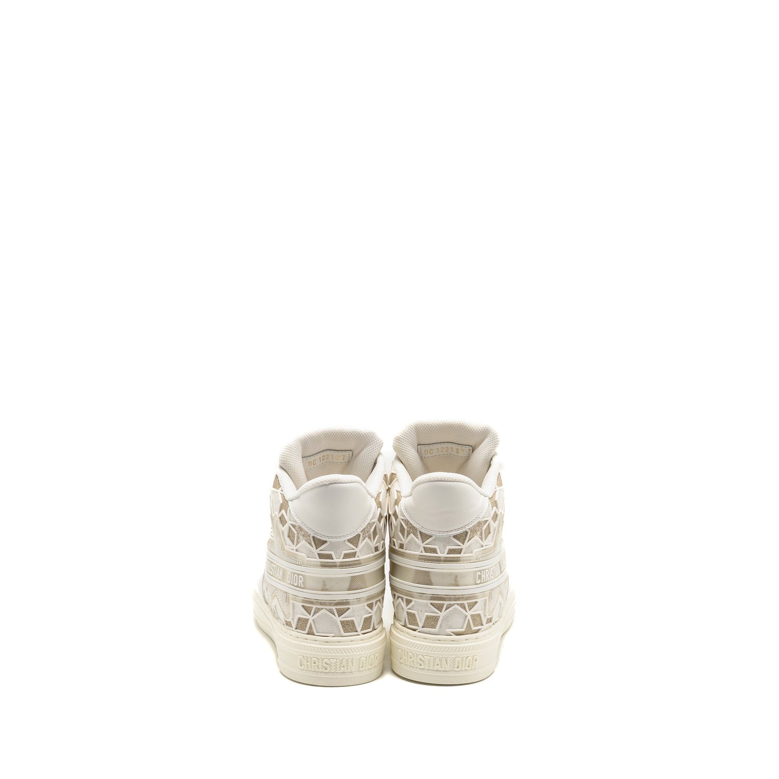 DIOR WALK’N’DIOR HIGHTOP STAR SNEAKER LEATHER GOLD/WHITE