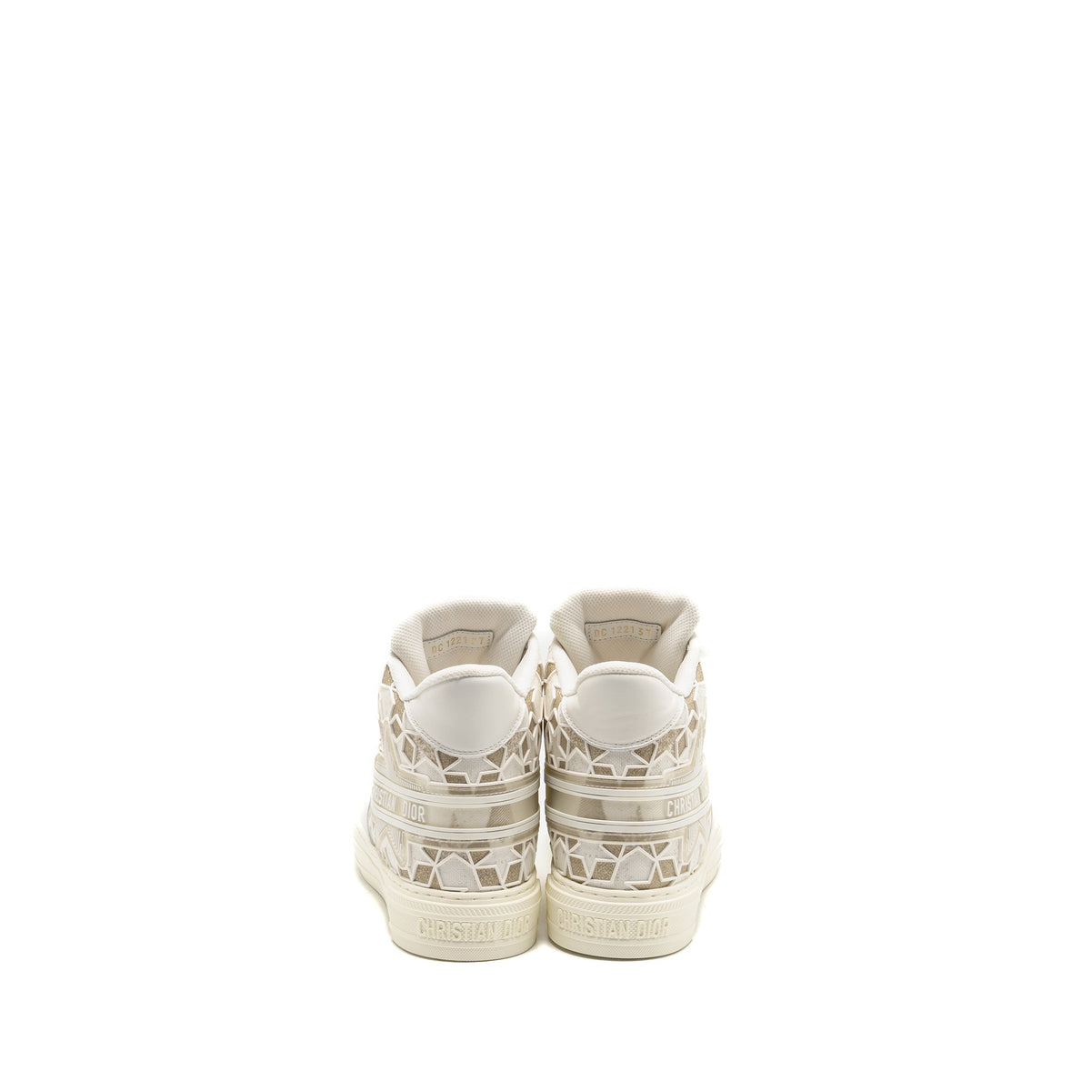 DIOR WALK’N’DIOR HIGHTOP STAR SNEAKER LEATHER GOLD/WHITE