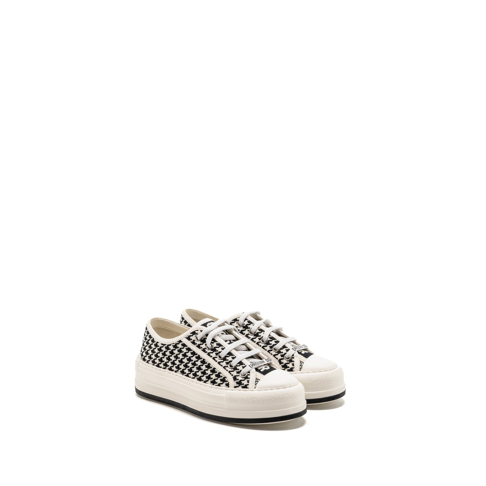 DIOR WALK'N'DIOR PLATFORM SNEAKER HOUNDSTOOTH WHITE / BLACK