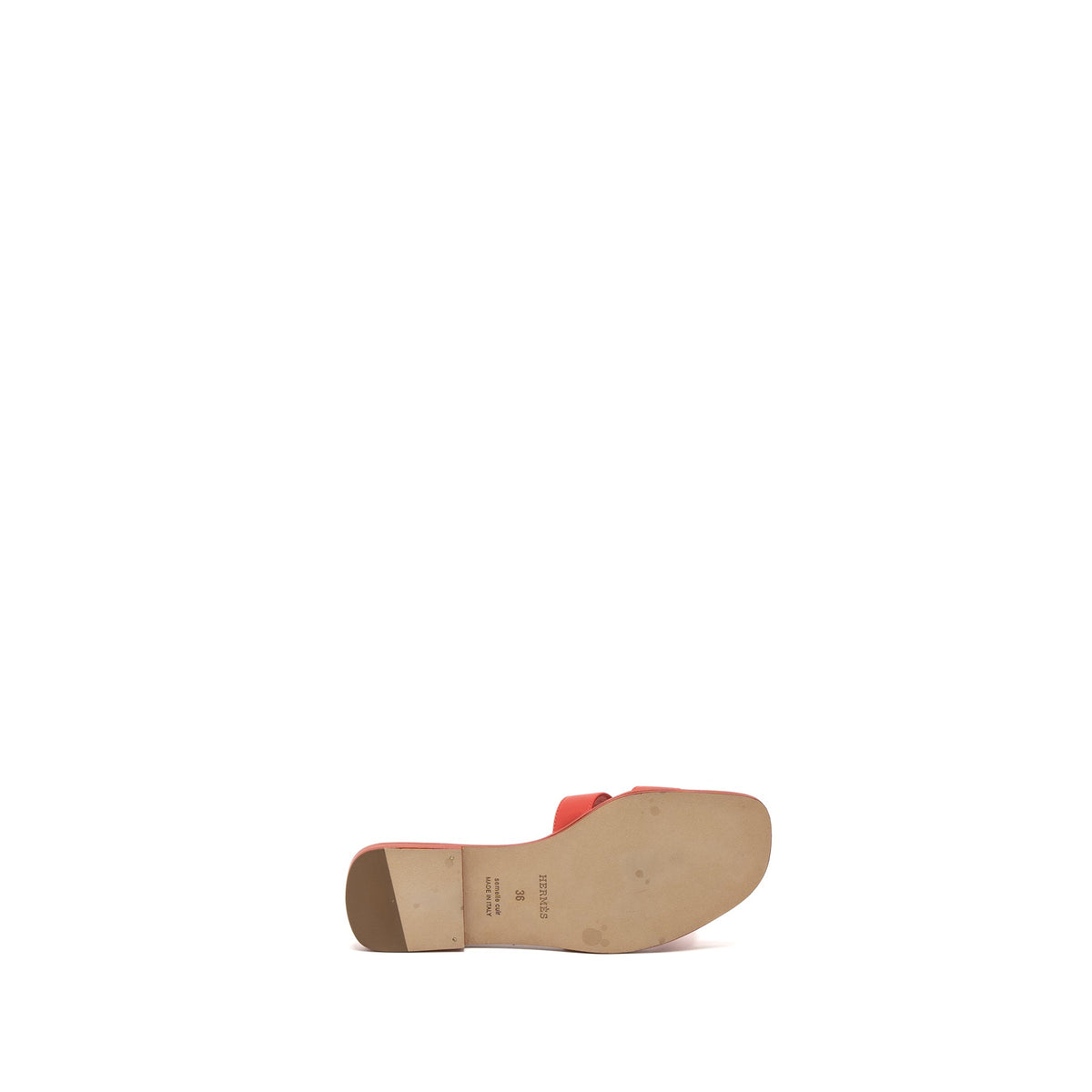 HERMES ORAN SANDALS BOX RED
