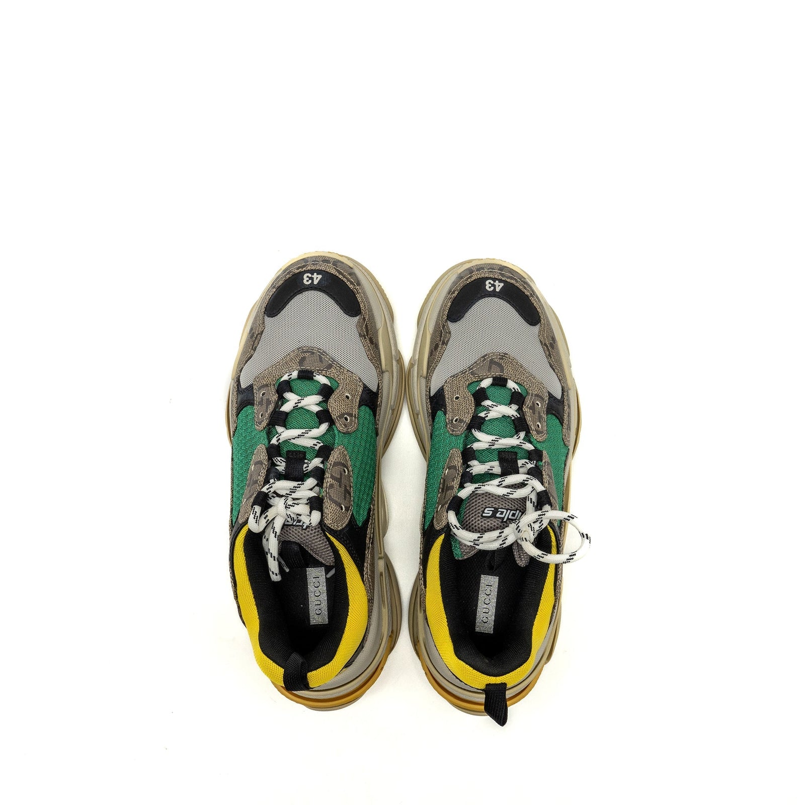 Gucci x Balenciaga Triple S the Hacker Project Polyester/Rubber Multicolour