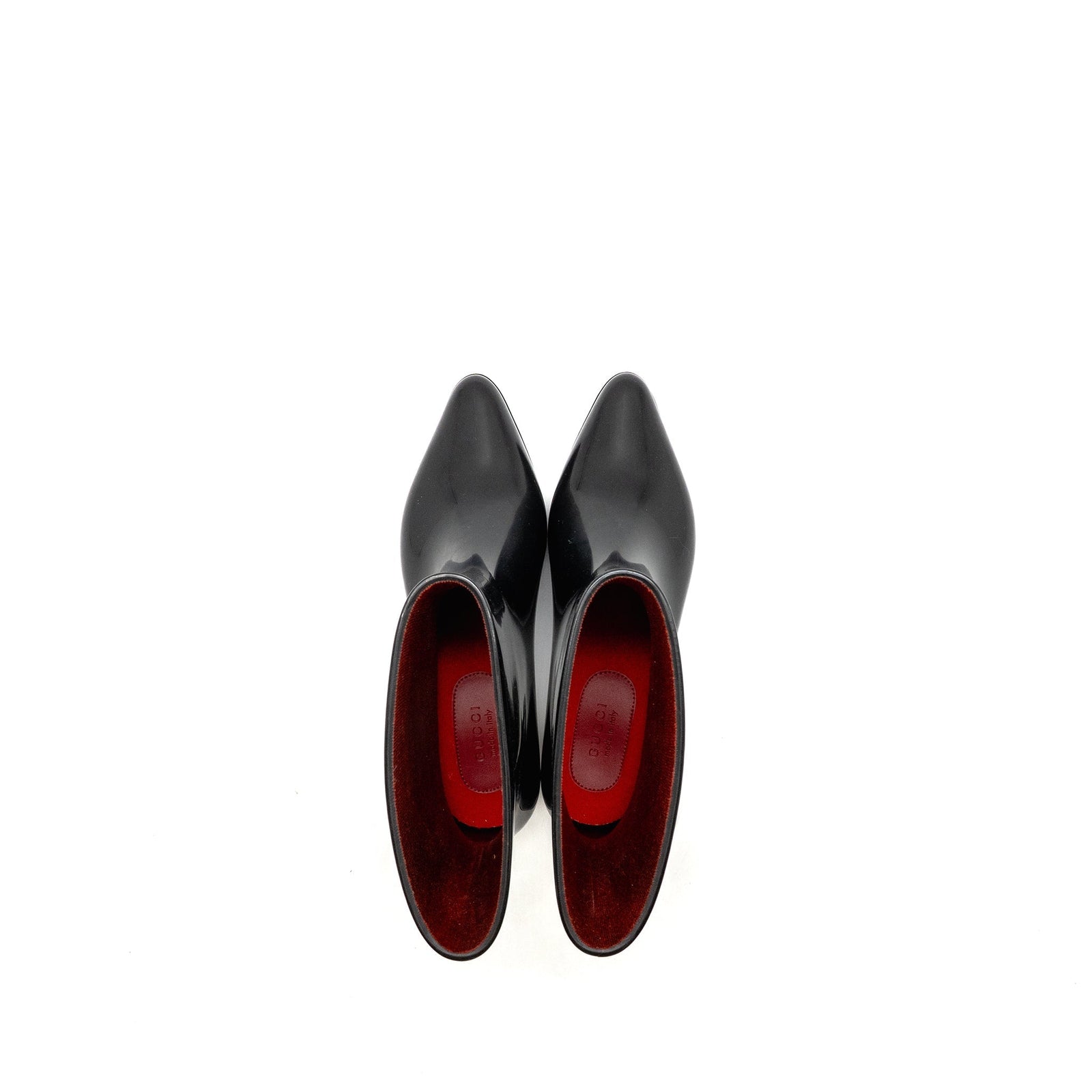 Gucci Ankel Boots Rubber Black / White