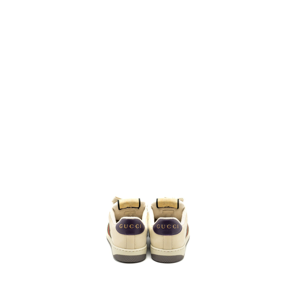 GUCCI SCREENER LEATHER TRAINER MULTICOLOUR